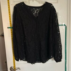 Torrid black lace shirt. Black. Torrid size 2 (2x 18-20).